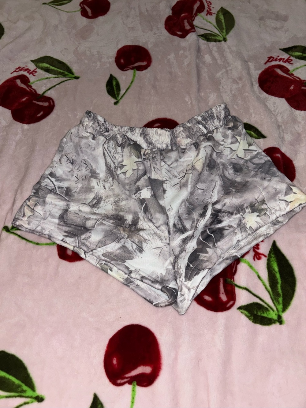 camo sweat shorts